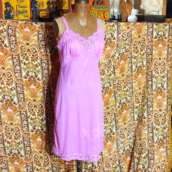 Vintage Other - VTG custom dyed chemise slip